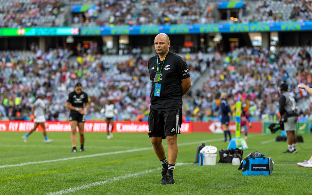 The NZ Ladies coach looking on